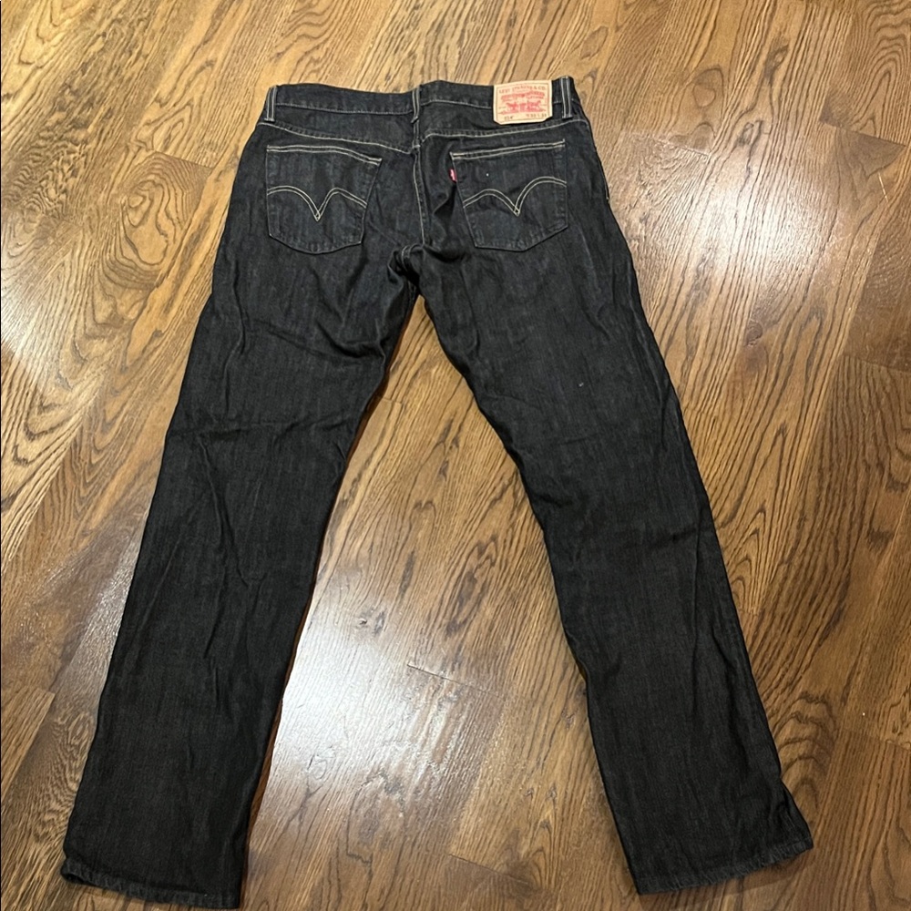 Levi's Men's Dark Denim Straight Jeans